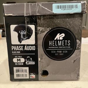 NWOT K2 Helmet size M w audio